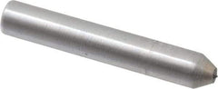 Made in USA - 1-1/2" Long x 1/4" Shank Diam Thread Single Point Diamond Dresser - 60° Included Angle - Exact Industrial Supply