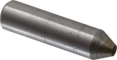Made in USA - 1" Long x 1/4" Shank Diam Thread Single Point Diamond Dresser - 75° Included Angle - Exact Industrial Supply
