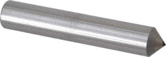 Made in USA - 1/4 Carat Cone Single Point Diamond Dresser - 2-1/2" Long x 7/16" Shank Diam, 90° Included Angle - Exact Industrial Supply