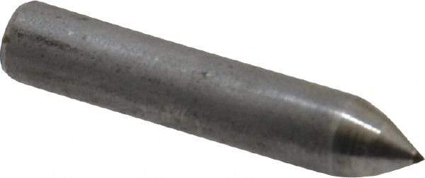 Made in USA - 1" Long x 3/16" Shank Diam Phono Point Diamond Dresser - 60° Included Angle - Exact Industrial Supply