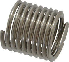 Recoil - 3/4-10 UNC, 1-1/8" OAL, Free Running Helical Insert - 9-3/8 Free Coils, Tanged, Stainless Steel, Bright Finish, 1-1/2D Insert Length - Exact Industrial Supply