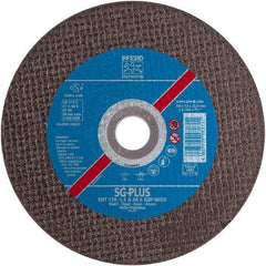 PFERD - 4-1/2" 60 Grit Aluminum Oxide Cutoff Wheel - 0.03" Thick, 7/8" Arbor, Use with Angle Grinders - Exact Industrial Supply