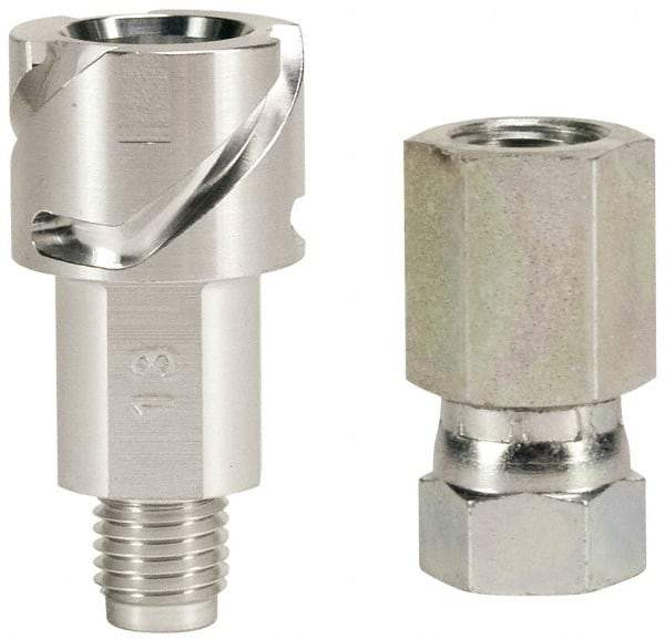 DeVilbiss - Paint Sprayer Siphon Adapter - Suction Kit Adapter 3and8 NPS, Compatible with Spray Guns with 3/8 inch NPS Inlet - Exact Industrial Supply
