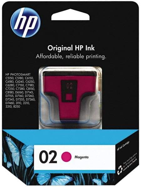 Hewlett-Packard - Magenta Ink Cartridge - Use with HP PhotoSmart 3110, 2110, 3310, 8250, C5150, C6150, C6180, C6240, C6250, C6280, C7150, C7180, C7250, C7280, C8150, C8180, D6160, D7175, D7155, D7160, D7260, D7345, D7355, D7360, D7460 - Exact Industrial Supply