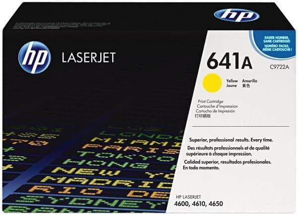 Hewlett-Packard - Yellow Toner Cartridge - Use with HP Color LaserJet 4600, 4650 - Exact Industrial Supply