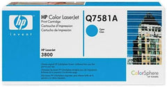 Hewlett-Packard - Cyan Toner Cartridge - Use with HP Color LaserJet 3800, CP3505 - Exact Industrial Supply