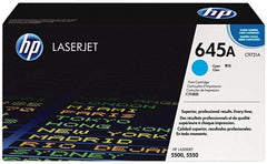 Hewlett-Packard - Cyan Toner Cartridge - Use with HP Color Laser Jet 5500, 5550 - Exact Industrial Supply