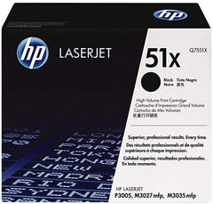 Hewlett-Packard - Black Toner Cartridge - Use with HP LaserJet M3027mfp, M3035mfp, P3005 - Exact Industrial Supply