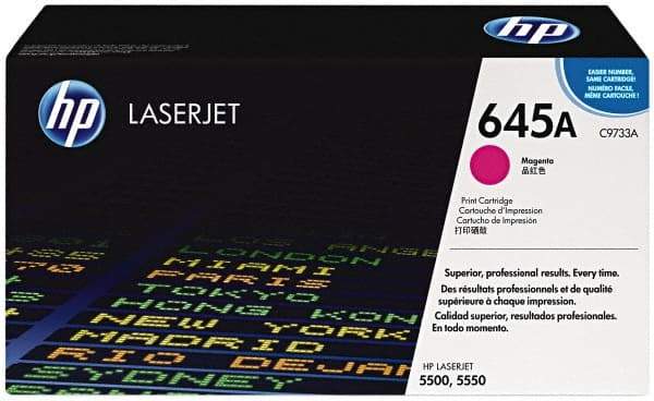 Hewlett-Packard - Magenta Toner Cartridge - Use with HP Color Laser Jet 5500, 5550 - Exact Industrial Supply