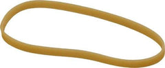 Alliance - 3 Inch Circumference, 1/8 Inch Wide, Pale Crepe Gold Rubber Band Strapping - 1,100 Pieces - Exact Industrial Supply