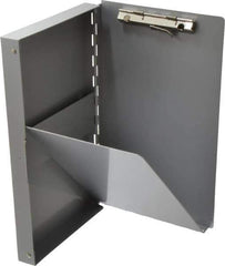 Saunders - 10 Inch Long x 6 Inch Wide x 1 Inch High, Clip Board - Silver - Exact Industrial Supply