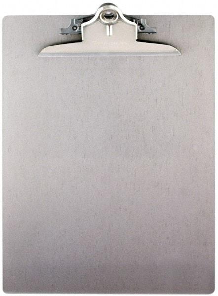 Saunders - 13-1/4 Inch Long x 9 Inch Wide x 1-3/4 Inch High, Clip Board - Silver - Exact Industrial Supply