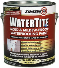 Zinsser - 1 Gal Bright White Semi Gloss Finish Latex Paint - 75 Sq Ft per Gal, Interior/Exterior, <400 gL VOC Compliance - Exact Industrial Supply