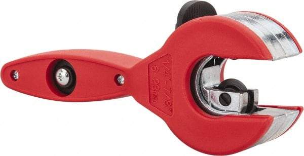 Value Collection - 1/4" to 7/8" Pipe Capacity, Tube Cutter - Cuts Copper - Exact Industrial Supply