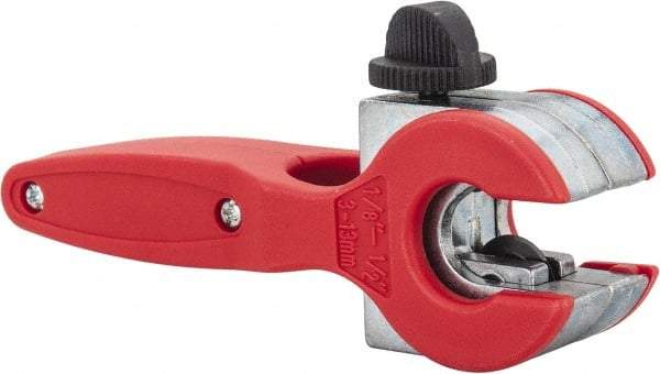 Value Collection - 1/8" to 1/2" Pipe Capacity, Tube Cutter - Cuts Copper - Exact Industrial Supply