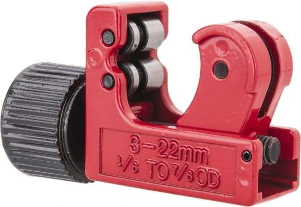 Value Collection - 1/8" to 7/8" Pipe Capacity, Tube Cutter - Cuts Copper - Exact Industrial Supply