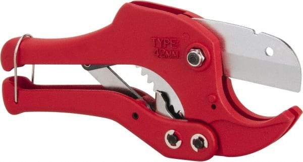 Value Collection - 1/8" to 1-5/8" Pipe Capacity, Pipe Cutter - Cuts Plastic - Exact Industrial Supply