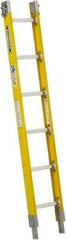 Werner - 6' High, Type I Rating, Fiberglass Extension Ladder - 250 Lb Capacity - Exact Industrial Supply