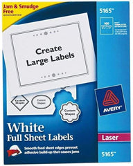 AVERY - 11" Long, White Paper Shipping Label - For Laser Printers - Exact Industrial Supply
