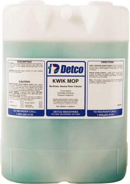 Detco - 5 Gal Container Cleaner - Use on Resilient Flooring - Exact Industrial Supply