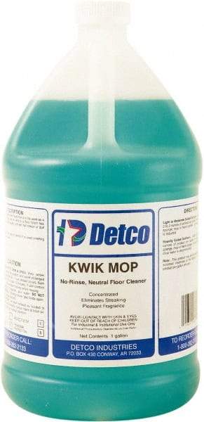 Detco - 1 Gal Bottle Cleaner - Use on Resilient Flooring - Exact Industrial Supply