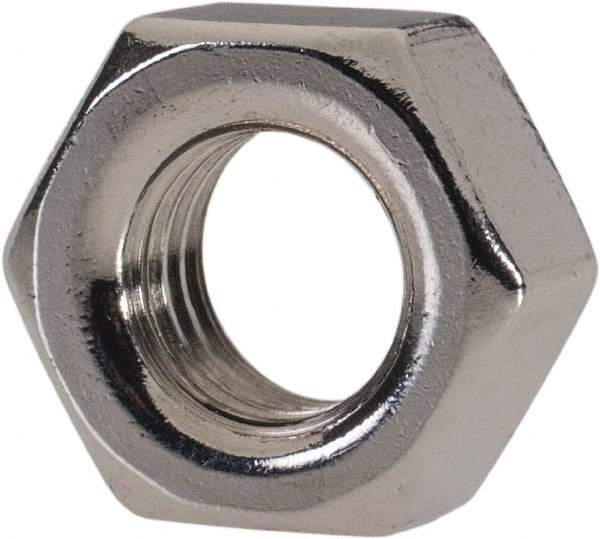 Value Collection - M7x1.00 Metric Coarse Stainless Steel Right Hand Hex Nut - 11mm Across Flats, 5.5mm High, Uncoated - Exact Industrial Supply