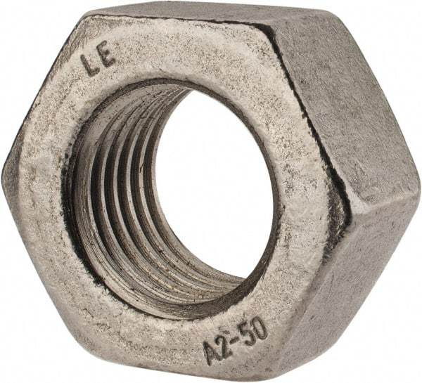 Value Collection - M36x4.00 Metric Coarse Stainless Steel Right Hand Hex Nut - 55mm Across Flats, 29mm High, Uncoated - Exact Industrial Supply