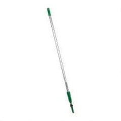 Unger - 144" Long x 1.15" Diam Aluminum Handle for Unger Products - Threaded Connection, Silver, Telescoping - Exact Industrial Supply