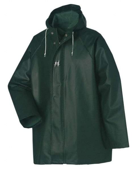 Helly Hansen - Size XL, Green, Rain Jacket - 44-46" Chest, - Exact Industrial Supply