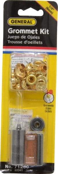 General - 52 Piece Grommet Kit - 1/4" ID - Exact Industrial Supply