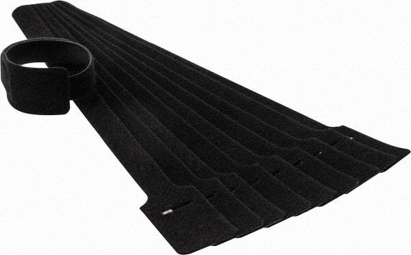 SpeedTech - 15" Long Black Nylon & Polyethylene Hook & Loop Strap - 50 Lb Tensile Strength - Exact Industrial Supply