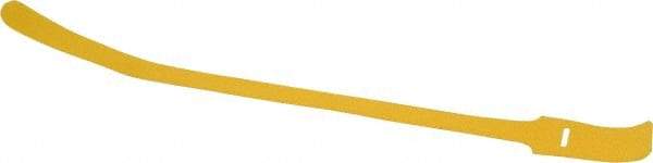 SpeedTech - 15" Long Yellow Nylon & Polyethylene Hook & Loop Strap - 50 Lb Tensile Strength - Exact Industrial Supply