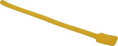 SpeedTech - 11" Long Yellow Nylon & Polyethylene Hook & Loop Strap - 40 Lb Tensile Strength - Exact Industrial Supply