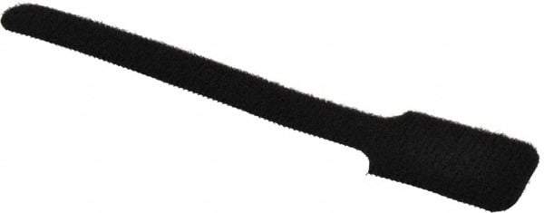 SpeedTech - 6" Long Black Nylon & Polyethylene Hook & Loop Strap - 40 Lb Tensile Strength - Exact Industrial Supply