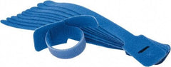 SpeedTech - 8" Long Blue Nylon & Polyethylene Hook & Loop Strap - 40 Lb Tensile Strength - Exact Industrial Supply