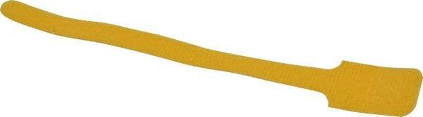 SpeedTech - 8" Long Yellow Nylon & Polyethylene Hook & Loop Strap - 40 Lb Tensile Strength - Exact Industrial Supply