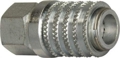 Enerpac - 1/4-18 NPT 18-8 Stainless Steel Hydraulic Hose Regular-Flow Female Coupler - 10,000 psi - Exact Industrial Supply