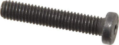 Value Collection - #10-32 UNF Hex Socket Drive, Low Socket Cap Screw - Alloy Steel, Black Oxide Finish, Fully Threaded, 1" Length Under Head - Exact Industrial Supply