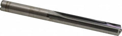 Kennametal - 3/8", 130° Point, Solid Carbide Straight Flute Drill Bit - Exact Industrial Supply
