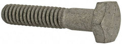 Armor Coat - 1/4-20 UNC, 1-1/4" Length Under Head Hex Head Cap Screw - Partially Threaded, Grade 8 Steel, 7/16" Hex - Exact Industrial Supply