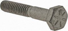 Armor Coat - 1/4-20 UNC, 1-1/2" Length Under Head Hex Head Cap Screw - Partially Threaded, Grade 8 Steel, 7/16" Hex - Exact Industrial Supply