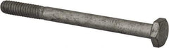 Armor Coat - 1/4-20 UNC, 3" Length Under Head Hex Head Cap Screw - Partially Threaded, Grade 8 Steel, 7/16" Hex - Exact Industrial Supply
