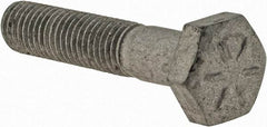 Armor Coat - 1/4-28 UNF, 1-1/4" Length Under Head Hex Head Cap Screw - Partially Threaded, Grade 8 Steel, 7/16" Hex - Exact Industrial Supply
