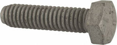 Armor Coat - 5/16-18 UNC, 1-1/4" Length Under Head Hex Head Cap Screw - Fully Threaded, Grade 8 Steel, 1/2" Hex - Exact Industrial Supply