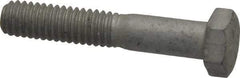 Armor Coat - 5/16-18 UNC, 1-3/4" Length Under Head Hex Head Cap Screw - Partially Threaded, Grade 8 Steel, 1/2" Hex - Exact Industrial Supply