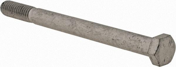 Armor Coat - 3/8-16 UNC, 4-1/2" Length Under Head Hex Head Cap Screw - Partially Threaded, Grade 8 Steel, 9/16" Hex - Exact Industrial Supply