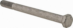 Armor Coat - 3/8-16 UNC, 4-1/2" Length Under Head Hex Head Cap Screw - Partially Threaded, Grade 8 Steel, 9/16" Hex - Exact Industrial Supply