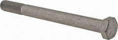 Armor Coat - 1/2-13 UNC, 5-1/2" Length Under Head Hex Head Cap Screw - Partially Threaded, Grade 8 Steel, 3/4" Hex - Exact Industrial Supply