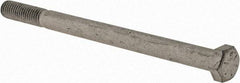 Armor Coat - 1/2-13 UNC, 7" Length Under Head Hex Head Cap Screw - Partially Threaded, Grade 8 Steel, 3/4" Hex - Exact Industrial Supply