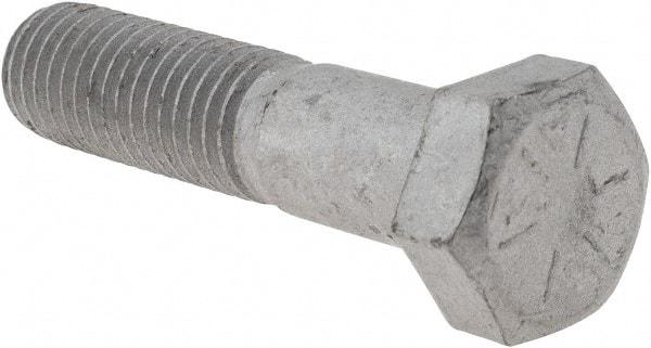 Armor Coat - 5/8-11 UNC, 2-3/4" Length Under Head Hex Head Cap Screw - Partially Threaded, Grade 8 Steel, 15/16" Hex - Exact Industrial Supply